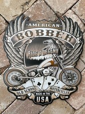 Blechschild american bobber - blechschild, 45