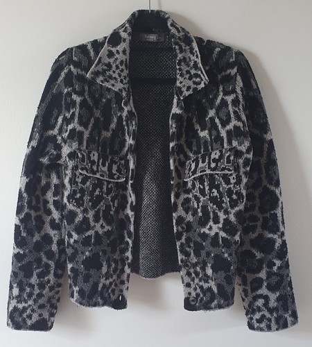 Grau schwarz leoprint - &,