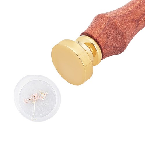 Siegellack stempel mit rundem - stempel,