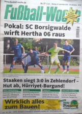 Fußball Woche 37 - 10.9. 2018 Berlin-Pokal Hertha 03-Staaken 0:3 Union TeBe