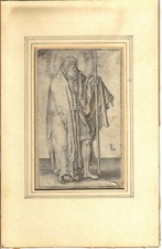 Gotik Graphik Lucas van Leyden 1494 - 1533 alter Meister Niederlande SELTEN !!!