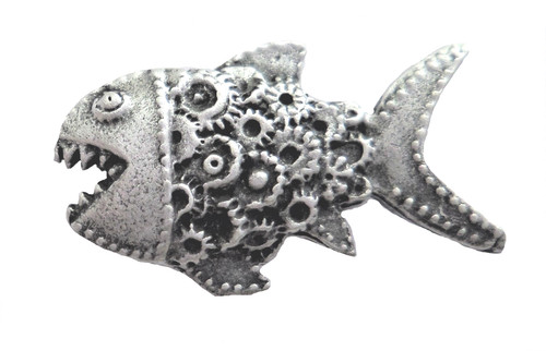 Uhrwerk piranha steampunk - uhrwerk,