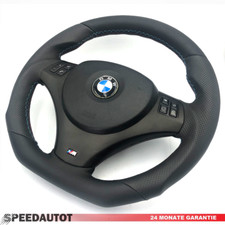 Tuning Abgeflacht Lenkrad BMW M-Power MFU E84 E87 E88 E90 E91 Airbag schw.
