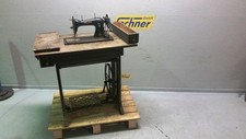Antike Nähmaschine PFAFF 31 Holz Tisch schmiedeeisernes Metallgestell Fußantrieb