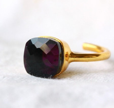 Ring amethyst vergoldet - amethyst,