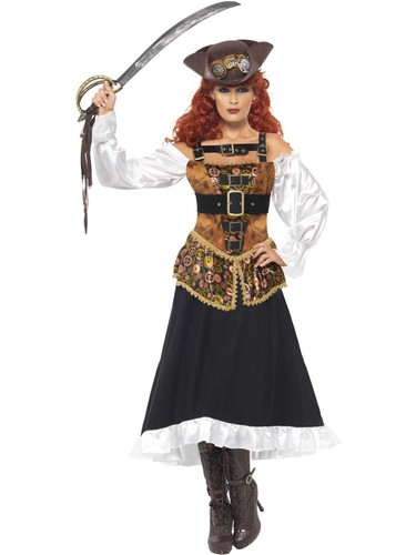 Damenkostüm steampunk pirat - damenkostüm,