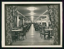 5x Foto - Robert Ley Schiff KdF Kreuzfahrtschiff - Innenansichten - 1930er Jahre