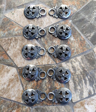 10 stahlfarben Miederhaken