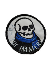 Fußball Patch Totenkopf mit