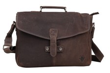 Businesstasche Billy the Kid Bufallo Jack" grey aus echtem Leder" Damentasche