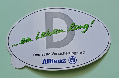 Vintage allianz aufkleber - vintage,
