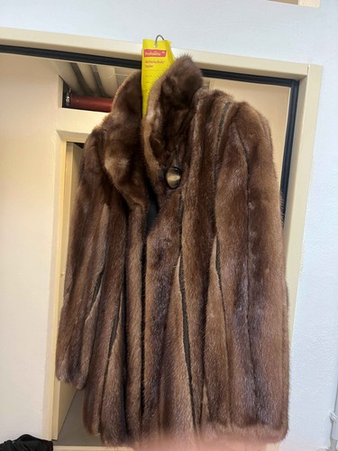 Pelz nerzmantel jacke - pelz, ---