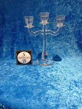 B23/23Nachtmann Kerzenständer Kerzenleuchter 3 armig  Kristall