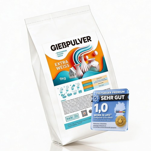 Gießpulver extra weiß 9kg - gießpulver,