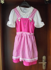 Kinder Dirndl Isar Trachten mit Bluse  Gr. 140 Top Zustand