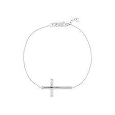 Seitliche Kreuz Armband Echt