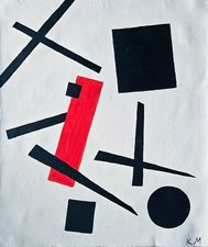 Kasimir Malewitsch signiert