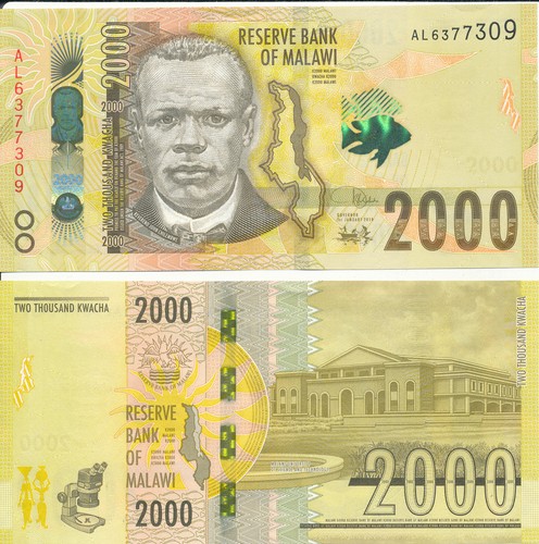 Malawi 2000 kwacha 2018 unc - malawi,