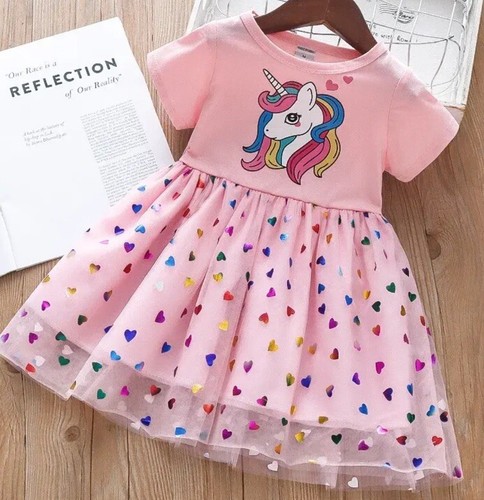 Mädchen kleid einhorn - kleid,