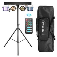 DJ Partylicht Set Ständer Mobile Bühnenbeleuchtung LED Disco Lichteffekt +Tasche