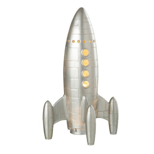 Tischlampe rakete silber 43cm - rakete,