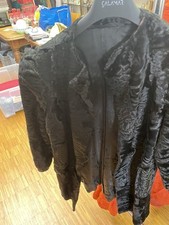Vintage Pelzjacke Schwarz