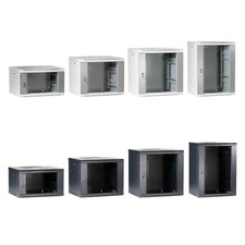 ProfiPatch 19" Netzwerkschrank Wandg. 6HE/9HE/12HE/15HE Tiefe 500mm grau/schwarz