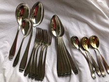 Art deco Gebrüder Reiner G.R.  100 versilbert Konvolut 19 Teile