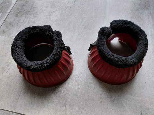Hufglocken mit plüsch rot - hufglocken,
