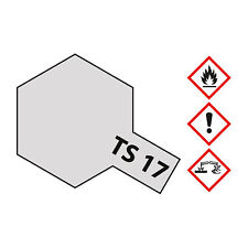 (157,60€/1l) Tamiya TS-17 Aluminium Silber glänzend 100ml Sprayfarbe Kunstharz 3