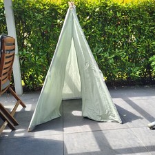 Sostrene Grene Kinder-Tipi-Zelt mintgrün ca. 120x120x160cm mit passender Tasche