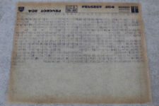 Peugeot 204 - Ersatzteilekatalog auf Microfich / Microfilm "05-1985"