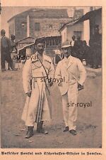 Russischer Konsul und Tscherkessen Offizier in Samsun - 1893 ~7x11cm