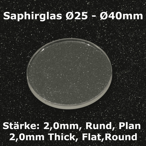 Uhrglas saphirglas ersatzglas - uhrglas,