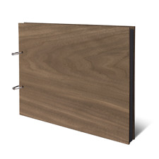 Fotoalbum echtes Holz DIN A4 Buch ohne Gravur - Blanko - mit 25 Blatt