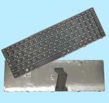Orig. DE Tastatur f. Lenovo IdeaPad Z580 Z585 Series - Schwarz/Grau -
