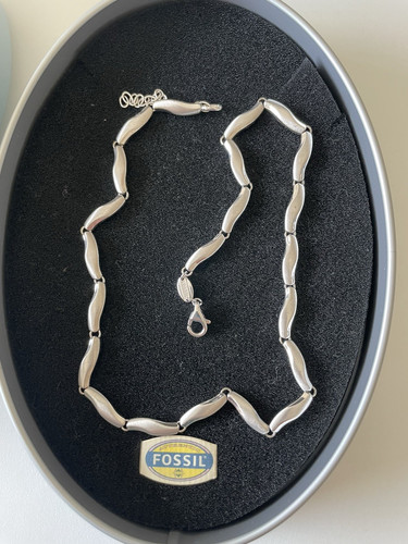 Fossil halskette 925 silber - 925,