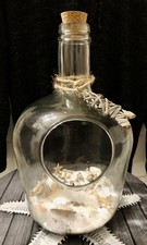 Große Deko Flasche Strand