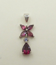 Granat, Tansanit - Anhänger