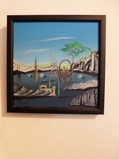 Acryl auf Leinwand, handsigniert, von Helmut Gerigk, einem Surrealisten , unikat