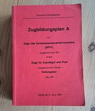 DB Zugbildungsplan A für