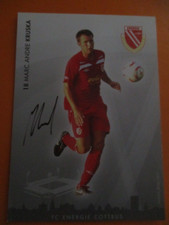 Marc Andre Kruska FC Energie Cottbus Autogrammkarte signiert Fussball Bundesliga