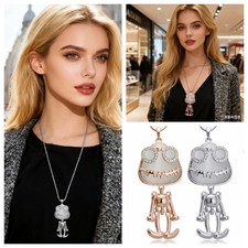 Lang Halskette Pulloverkette +