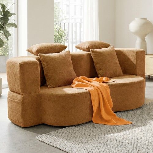 Schlafsofa bouclé stoff - bouclé-stoff, 2