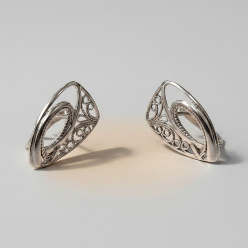 925 sterling silber ohrstecker - silber,
