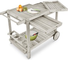 Servierwagen Garten Holz