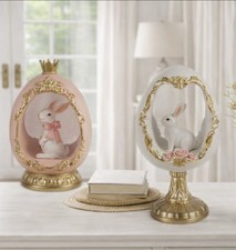 Brokant  Eier Ei Weiß / Rosa