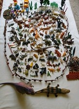 Konvolut Hof/Wald/Wildtiere Dinosaurier Krokodil Spielfiguren Weihnachten Auto 