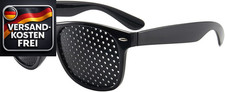 Black Rasterbrille Pinhole
