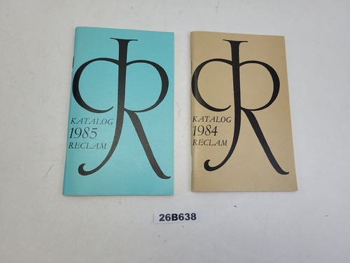 Kataloge reclam 1984 1985 - 2x,